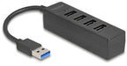EAN 4043619643509 - DeLOCK 64350 hub de interfaz USB 3.2 Gen 1 (3.1 Gen 1) Type-A 5000 Mbit/s Negro imagen 1