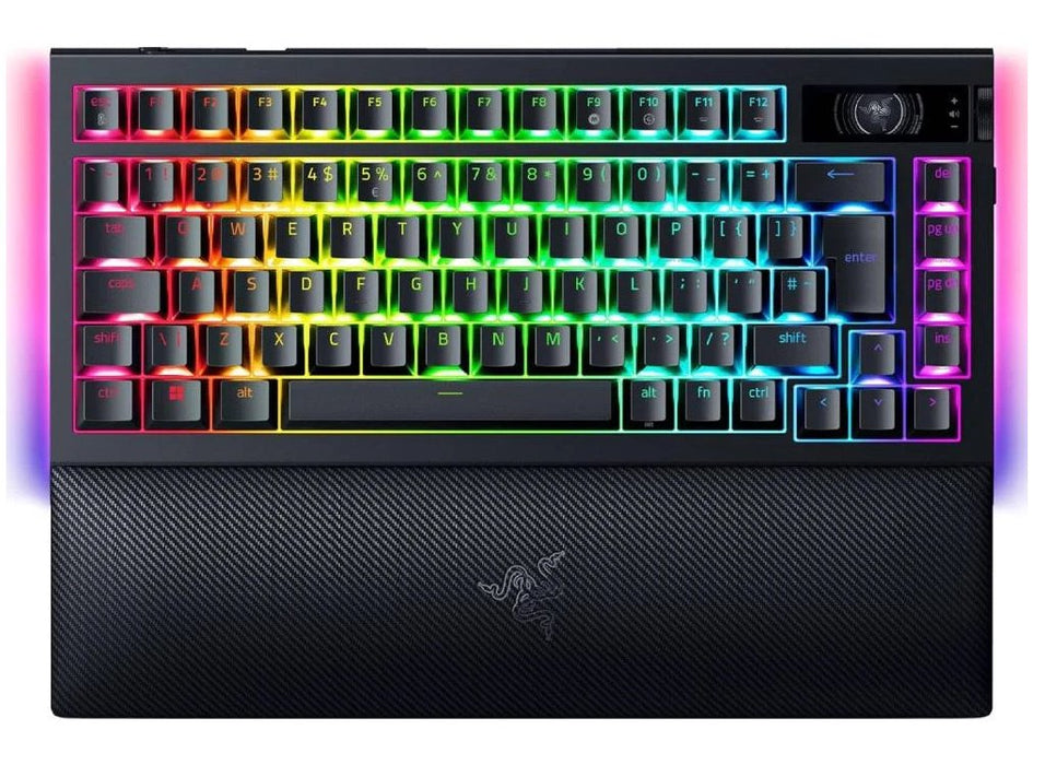 EAN 8887910073827 - Razer BlackWidow V4 Pro teclado Juego USB + RF Wireless + Bluetooth QWERTY Internacional de EE.UU. Negro imagen 1