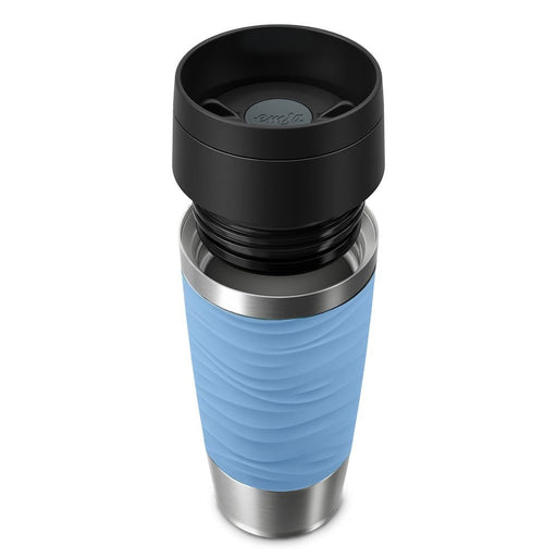 EAN 4009049545097 - EMSA Travel Mug Waves 36 ml Azul, Acero inoxidable imagen 2