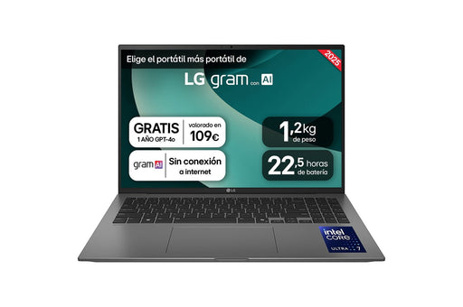 EAN 8806096456149 - LG Gram 16ZD90T Intel Core Ultra 7 255H Portátil 40,6 cm (16") WQXGA 16 GB LPDDR5x-SDRAM 1 TB SSD Wi-Fi 7 imagen 1