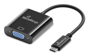 EAN 4260664877707 - MediaRange MRCS229 adaptador de cable de vídeo 0,2 m USB Tipo C VGA (D-Sub) Negro imagen 1