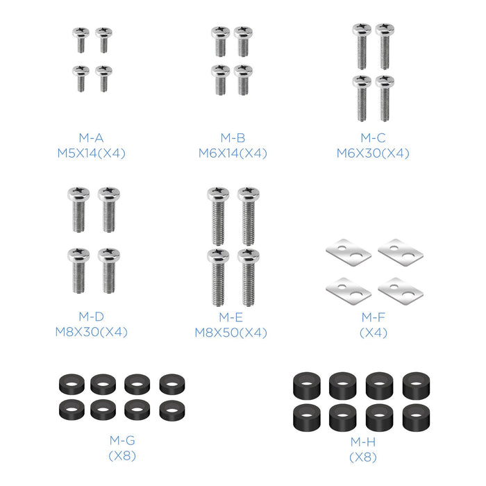 EAN 8433281009530 - TooQ FS20200M-B soporte para monitor 2,67 m (105") Piso Negro imagen 8