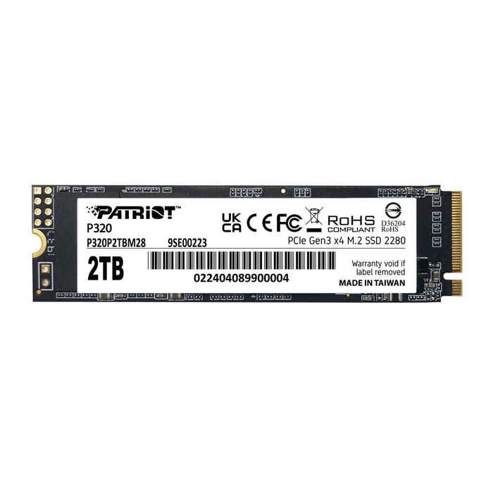 EAN 4711378427639 - Patriot Memory P320 2 TB M.2 PCI Express 3.0 NVMe imagen 1