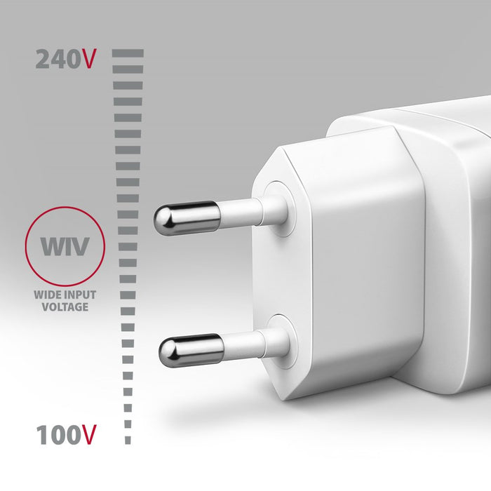 EAN 8595247908308 - Axagon ACU-PD20W wall charger 1x QC3.0/AFC/FCP/PD type-C 20W white Teléfono móvil, Smartphone, Reloj inte imagen 3
