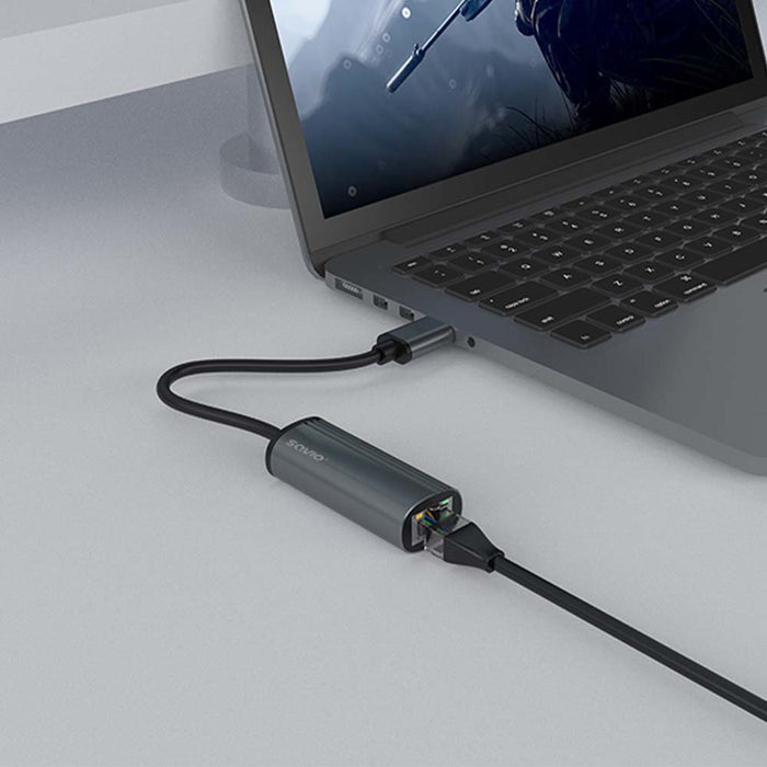 EAN 5901986047742 - Savio AK-55 Adapter USB-A 3.1 GEN 1 do RJ-45 Gigabit Ethernet USB 3.2 Gen 1 (3.1 Gen 1) Type-A 1000 Mbit/ imagen 3