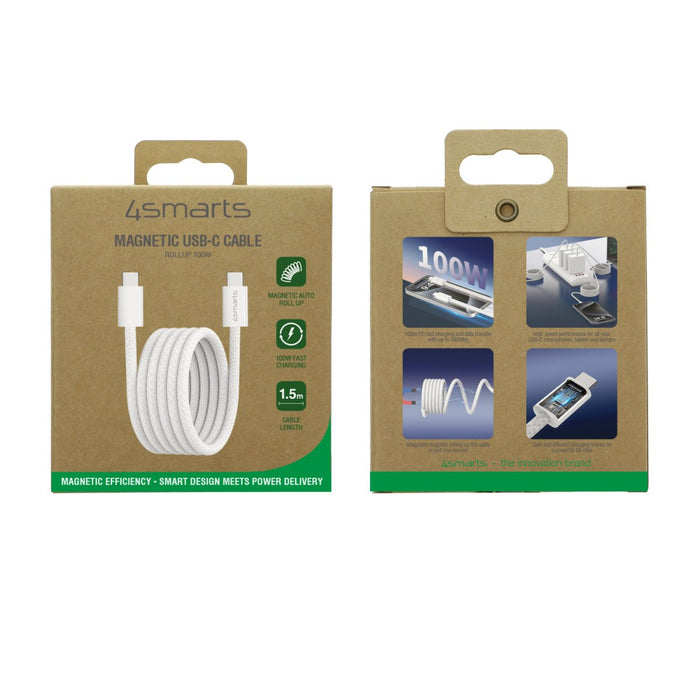 EAN 4252011908141 - 4smarts 541012 cable USB 1,5 m USB C Blanco imagen 5