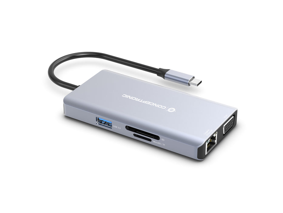 EAN 4015867230893 - Conceptronic DONN20G Alámbrico USB 3.2 Gen 1 (3.1 Gen 1) Type-C Gris imagen 4