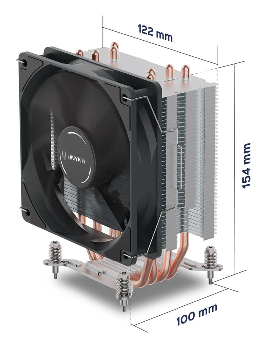 EAN 8436617921193 - UNYKAch UNYCOOL H40 Procesador Refrigerador de aire 12 cm Gris 1 pieza(s) imagen 4