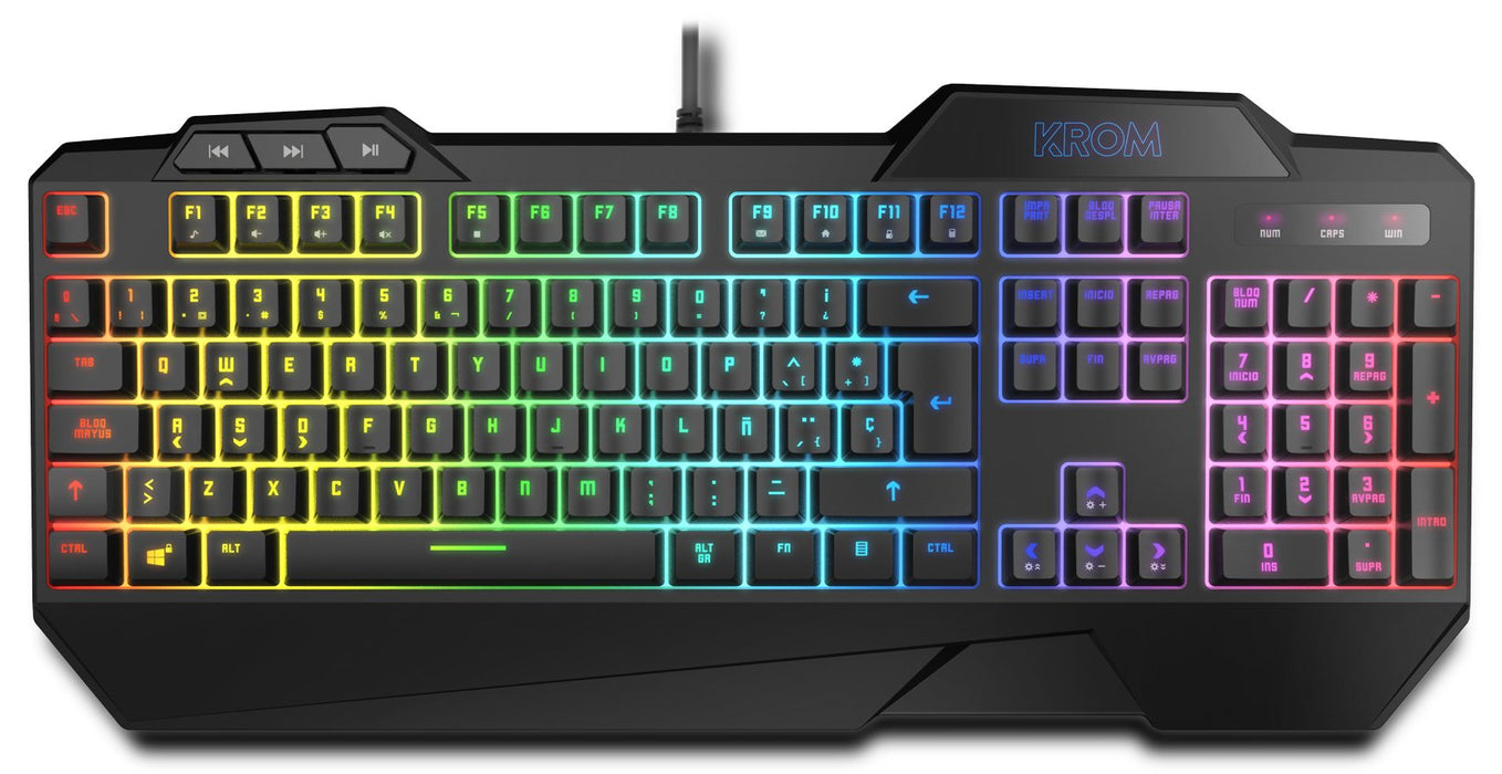 EAN 8436587971051 - Krom Krusher teclado Ratón incluido Juego USB Negro imagen 2