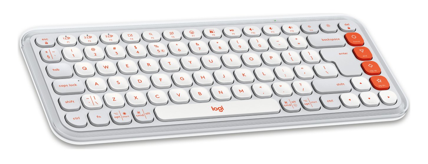 EAN 5099206127579 - Logitech 920-013072 teclado Universal Bluetooth QWERTY Internacional de EE.UU. Naranja, Blanco imagen 3