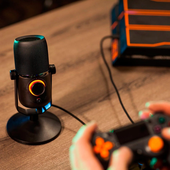 EAN 8435089030242 - Woxter Mic Studio 100 Pro Negro Micrófono de superficie para mesa imagen 5