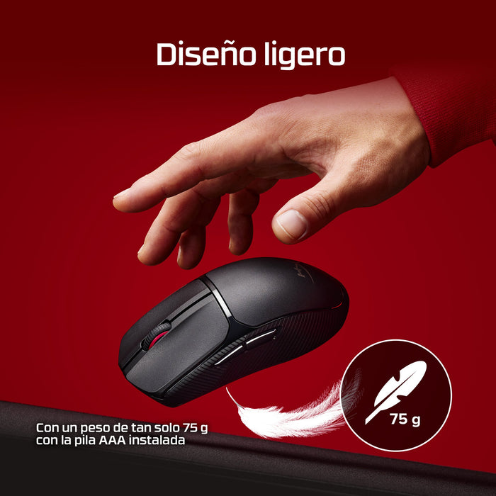EAN 0198122802449 - HyperX Pulsefire Fuse Wireless Gaming Mouse ratón Juego Ambidextro RF Wireless + Bluetooth Óptico 12000 D imagen 5