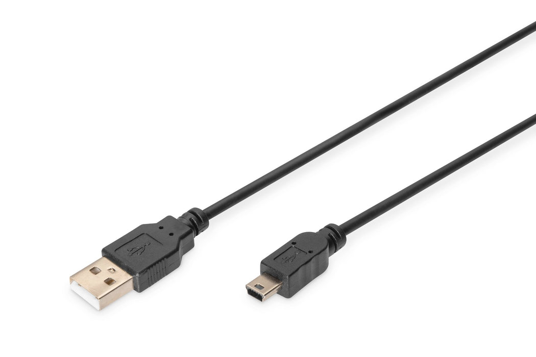 EAN 4016032336709 - Digitus AK-300130-010-S cable USB 1 m USB A Mini-USB B Negro imagen 1