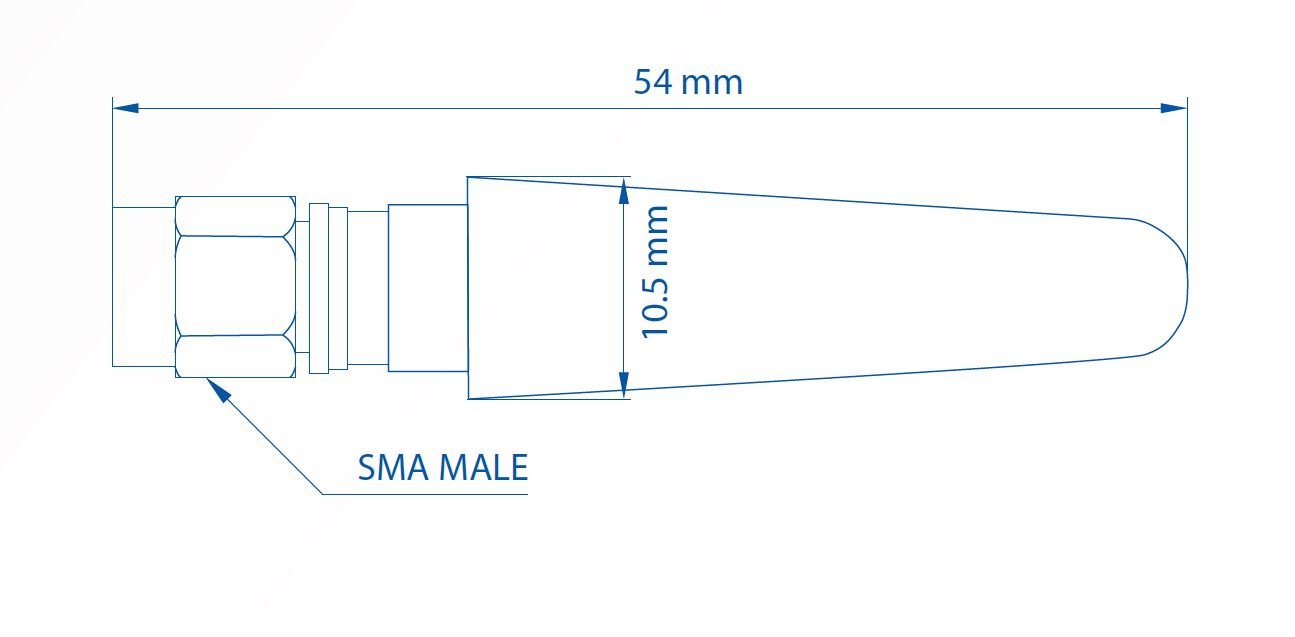 EAN 4779051840335 - Teltonika 003R-00281 antena para red SMA antenna SMA 5 dBi imagen 2