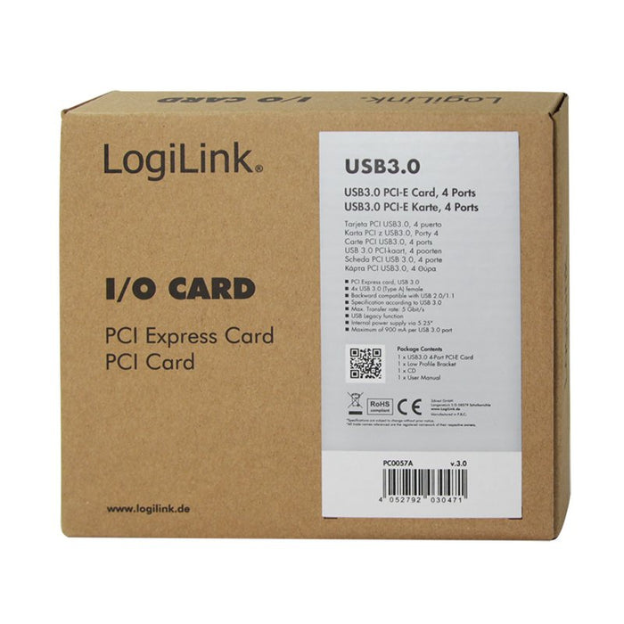 EAN 4052792030471 - LogiLink PC0057A tarjeta y adaptador de interfaz Interno USB 3.2 Gen 1 (3.1 Gen 1) imagen 6