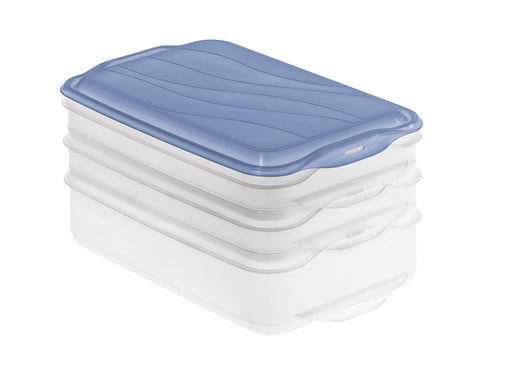 EAN 7610859257222 - Rotho RONDO Rectangular Contenedor Azul, Transparente imagen 1