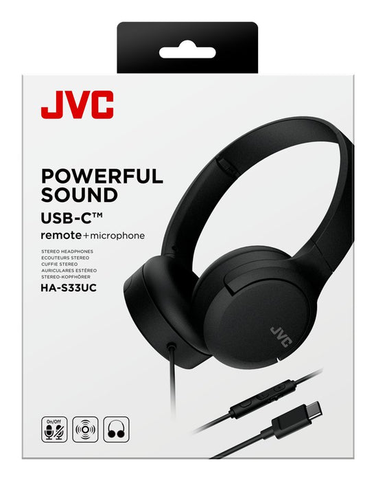 EAN 4975769484612 - JVC HA-S33UC Auriculares Alámbrico Diadema Llamadas/Música USB Tipo C Negro imagen 6