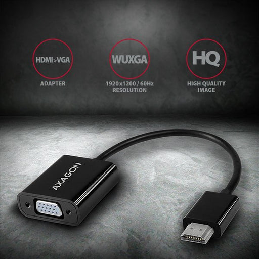 EAN 8595247904393 - Axagon RVH-VGN adaptador de cable de vídeo 0,15 m HDMI tipo A (Estándar) VGA (D-Sub) Negro imagen 2