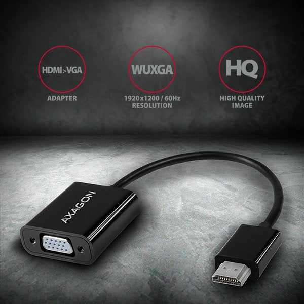 EAN 8595247904393 - Axagon RVH-VGN adaptador de cable de vídeo 0,15 m HDMI tipo A (Estándar) VGA (D-Sub) Negro imagen 2