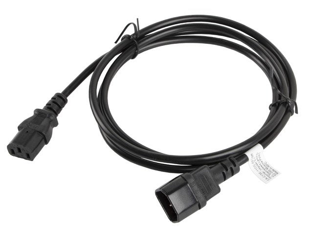 EAN 5901969409833 - Lanberg CA-C13E-11CC-0018-BK cable de transmisión Negro 1,8 m C13 acoplador C14 acoplador imagen 2