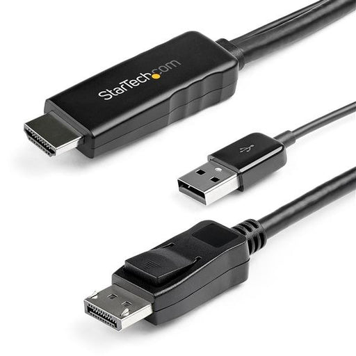 EAN 0065030885133 - StarTech.com HD2DPMM3M adaptador de cable de vídeo HDMI tipo A (Estándar) Negro imagen 1