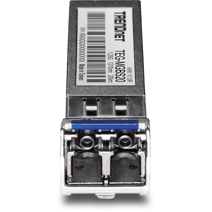 EAN 0710931140620 - Trendnet TEG-MGBS20 convertidor de medio 1250 Mbit/s 1310 nm Monomodo Negro, Acero inoxidable imagen 3