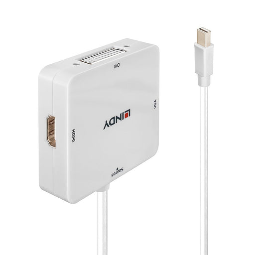 EAN 4002888382977 - Lindy 38297 adaptador de cable de vídeo 0,15 m Mini DisplayPort DVI-D + VGA (D-Sub) + HDMI Blanco imagen 2