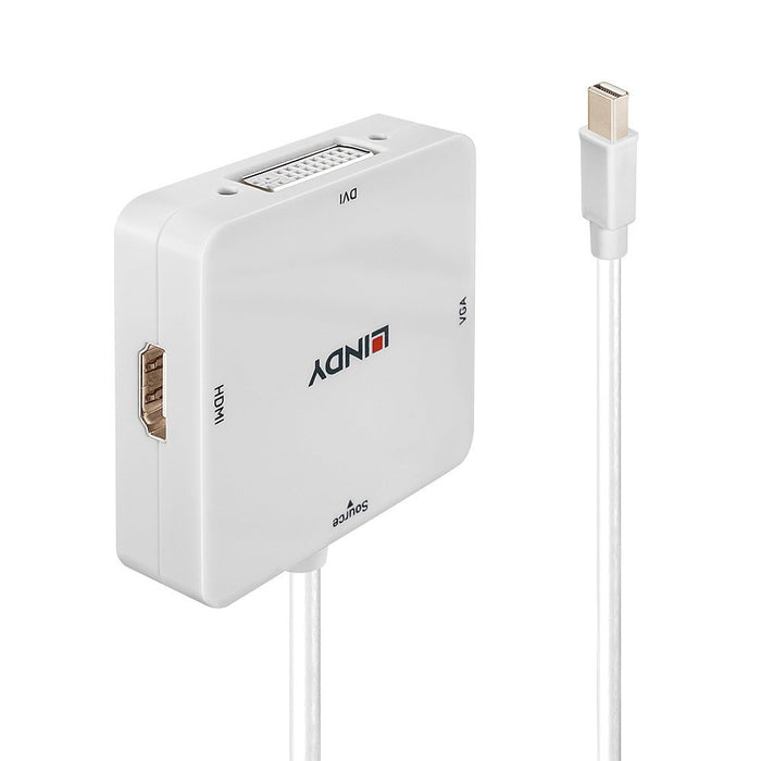 EAN 4002888382977 - Lindy 38297 adaptador de cable de vídeo 0,15 m Mini DisplayPort DVI-D + VGA (D-Sub) + HDMI Blanco imagen 2