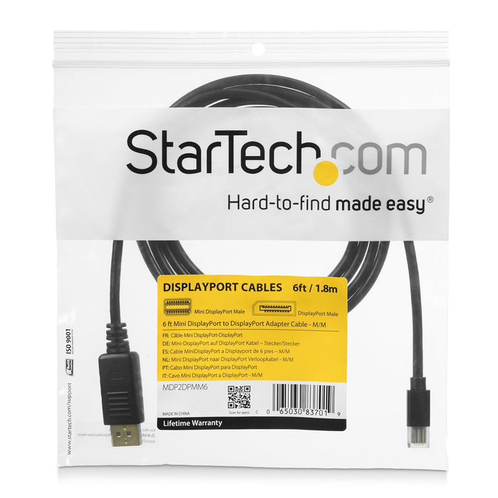 EAN 65030840507 - StarTech.com MDP2DPMM10 cable DisplayPort Negro imagen 3