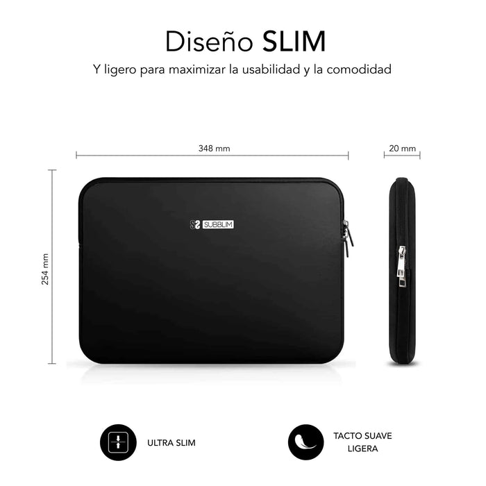 EAN 8436586742928 - SUBBLIM SUBLS-SKIN114 maletines para portátil 35,6 cm (14") Negro imagen 4