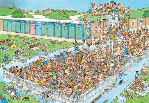 EAN 8710126200407 - Jan van Haasteren Pool Pile-Up 2000 pcs Puzzle rompecabezas 2000 pieza(s) Cómics imagen 2