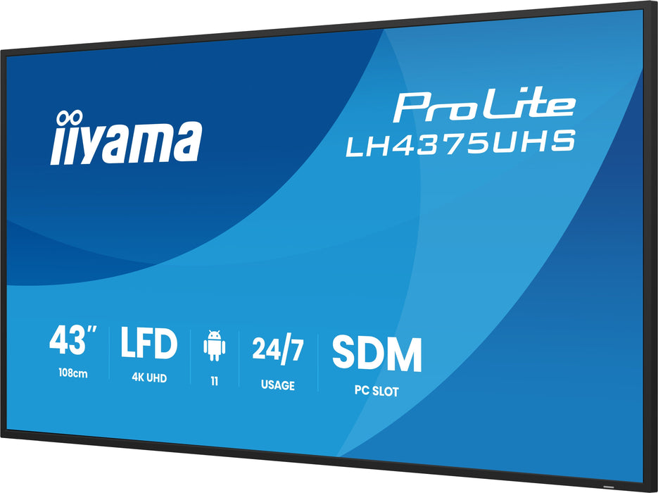 EAN 4948570125234 - iiyama LH4375UHS-B2AG pantalla de señalización Pantalla plana para señalización digital 108 cm (42.5") LC imagen 6