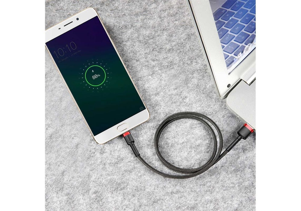 EAN 6953156280373 - Baseus Cafule cable USB 2 m USB A Micro-USB A Negro, Rojo imagen 9