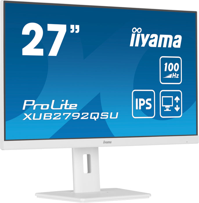 EAN 4948570123384 - iiyama ProLite XUB2792QSU-W6 pantalla para PC 68,6 cm (27") 2560 x 1440 Pixeles Wide Quad HD LED Blanco imagen 3
