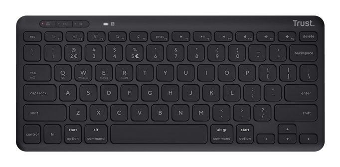 EAN 8713439247077 - Trust Lyra teclado Universal RF Wireless + Bluetooth QWERTY Inglés de EE. UU. Negro imagen 2