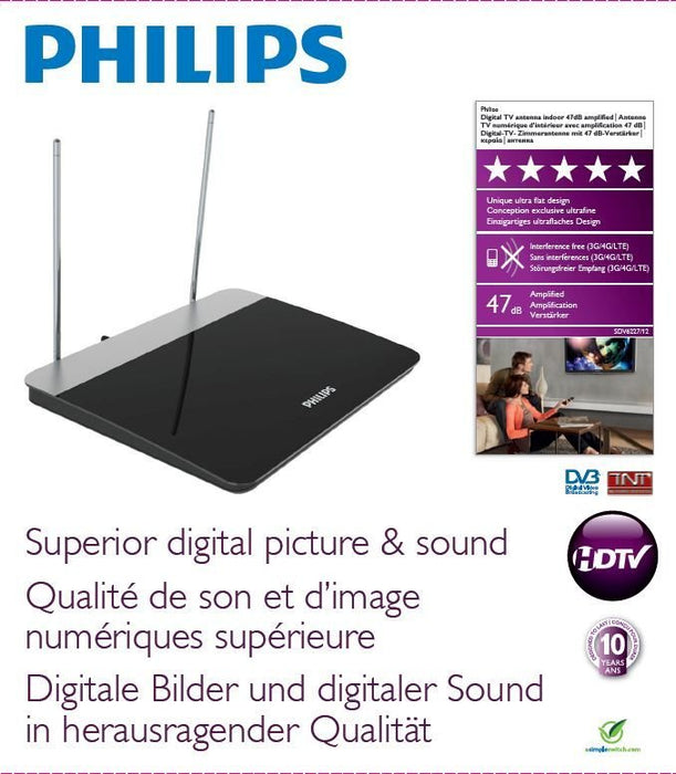 EAN 8712581658236 - Philips SDV6227/12 antena de televisión Dual 47 dB imagen 2