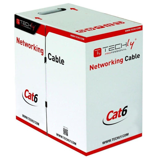 EAN 8054529022823 - Techly ITP6-CCA-305-GY cable de red Gris 305 m Cat6 U/UTP (UTP) imagen 1