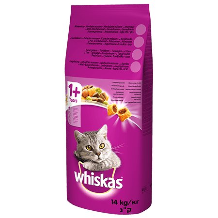 EAN 5900951014345 - ‎Whiskas 5900951014345 alimento seco para gatos 14 kg Adulto Ternera imagen 1