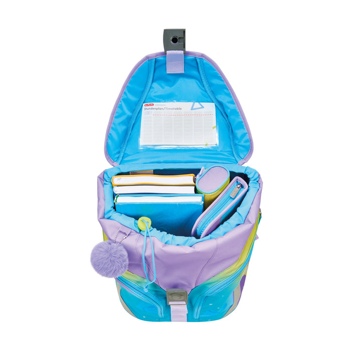 EAN 4008110395371 - Herlitz SoftLight GREENline Little Monster juego de mochila escolar Chica Poliéster Azul, Lila, Amarillo imagen 6
