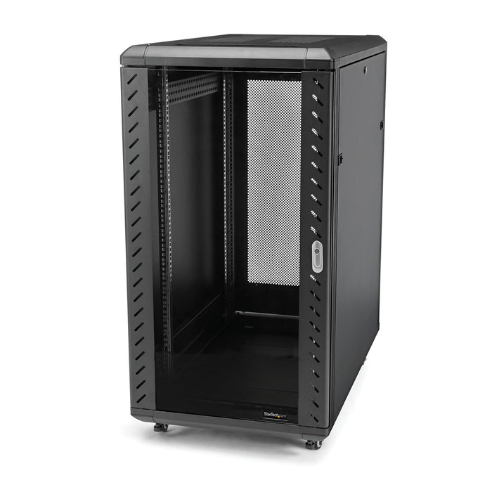 EAN 0065030887144 - StarTech.com RK1836BKF armario rack Rack o bastidor independiente Negro imagen 1