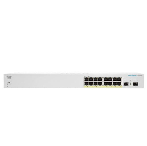 EAN 0889728344388 - Cisco CBS220-16P-2G Gestionado L2 Gigabit Ethernet (10/100/1000) Energía sobre Ethernet (PoE) Blanco imagen 1