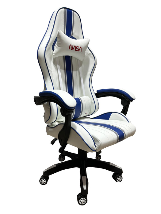 EAN 4895232705627 - NASA AT012BIS-WB silla para videojuegos Butaca para jugar Asiento acolchado Azul, Blanco imagen 3