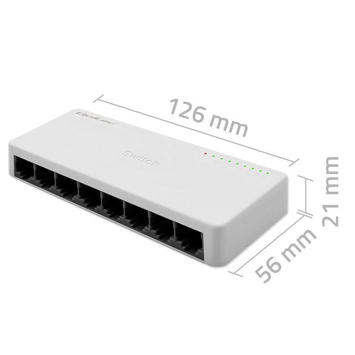 EAN 5901878522463 - Qoltec 52246 switch No administrado Blanco imagen 4