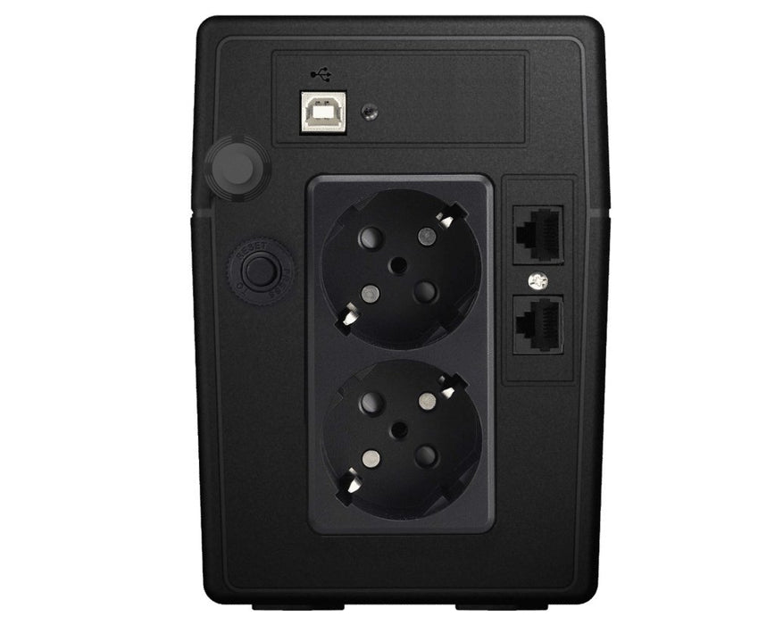 EAN 5605922011988 - Phasak Esential sistema de alimentación ininterrumpida (UPS) Línea interactiva 0,65 kVA 360 W 2 salidas A imagen 7