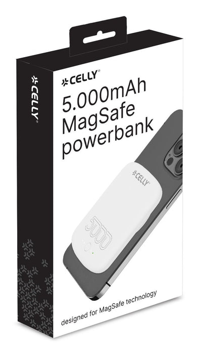 EAN 8021735208082 - Celly MAGPB5000PROWH batería externa 5000 mAh Cargador inalámbrico Blanco imagen 5