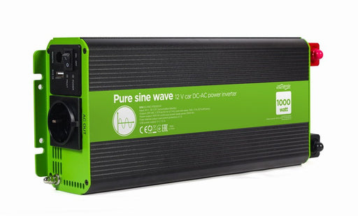 EAN 8716309124065 - EnerGenie EG-PWC-PS1000-01 adaptador e inversor de corriente Auto 1000 W Negro, Verde imagen 1