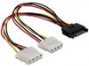 EAN 4043619651597 - DeLOCK SATA 15pin > 2x 4pin Molex female 20cm imagen 1