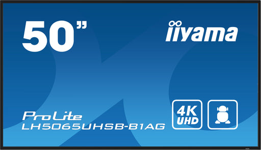 EAN 4948570123568 - iiyama LH5065UHSB-B1AG pantalla de señalización Pantalla plana para señalización digital 125,7 cm (49.5") imagen 1