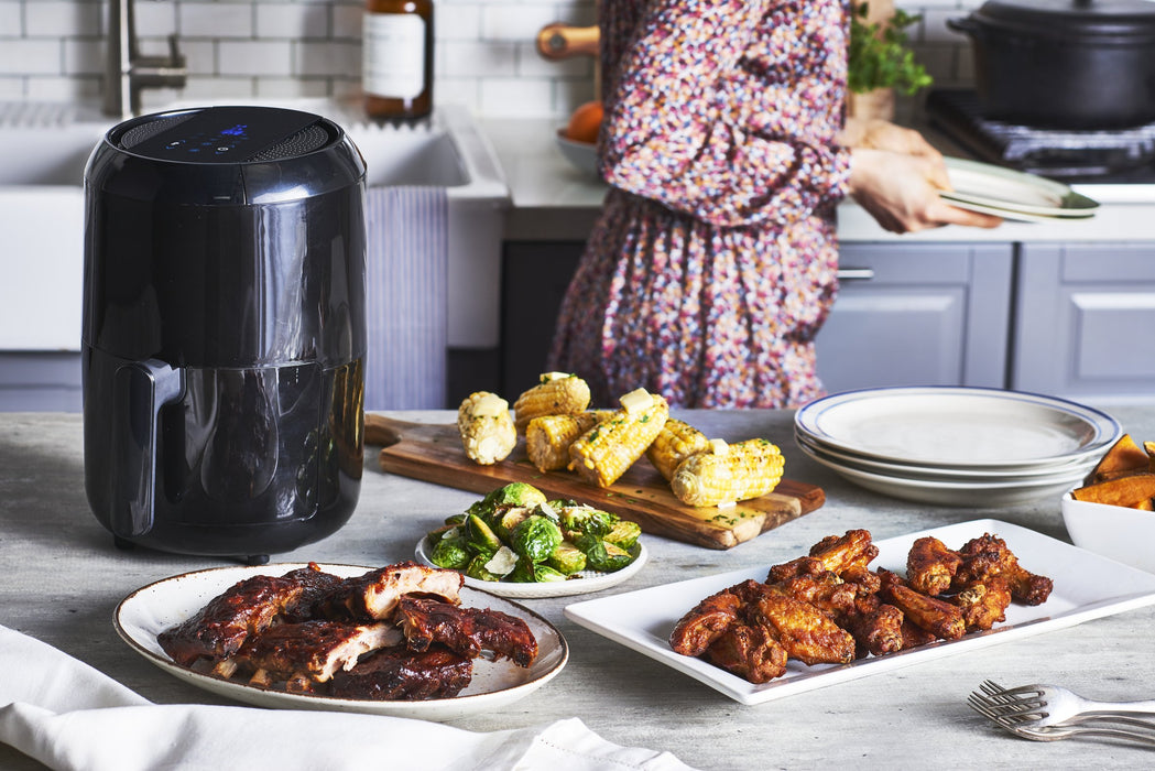 EAN 3045380016064 - Tefal Easy Fry EY3018 Sencillo 1,6 L Independiente Freidora de aire caliente Negro imagen 9