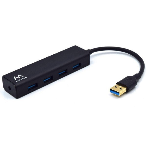EAN 8054392613012 - Ewent EW1136 hub de interfaz USB 3.2 Gen 1 (3.1 Gen 1) Type-A 480 Mbit/s Negro imagen 1